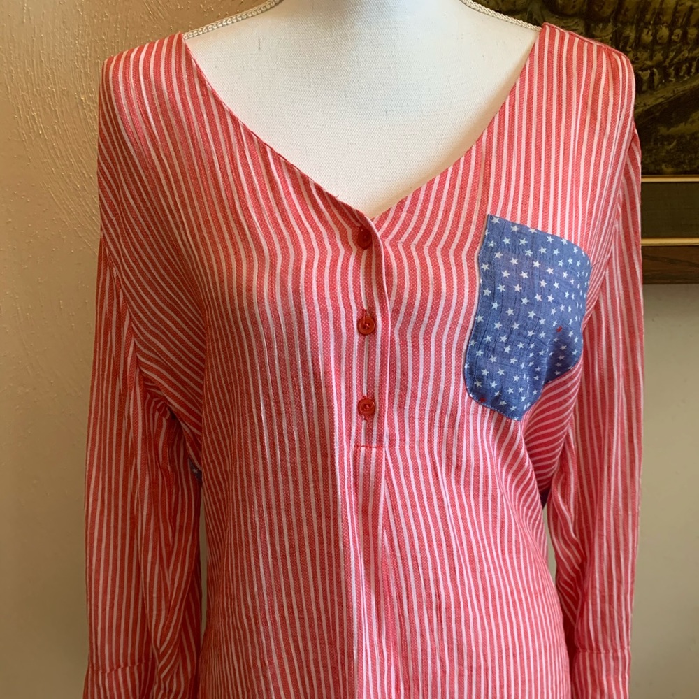 Fred David Tops -Women Shirt- Color: RWB